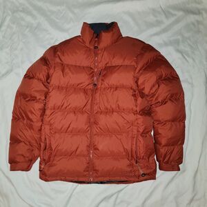 LLBean Women's Orange and Red Jacket